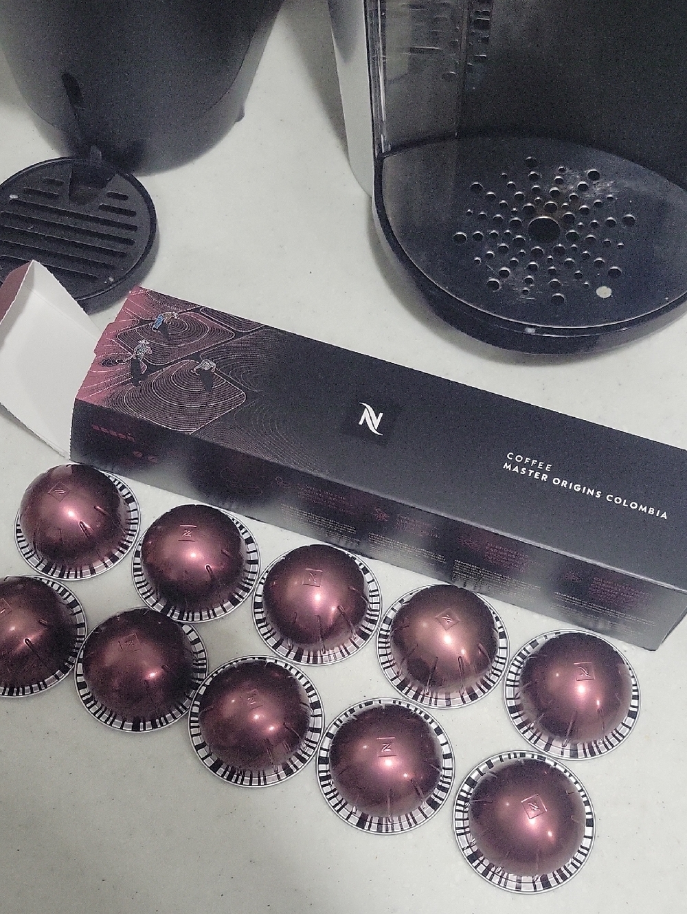 Nespresso Master Origins Colombia Capsules - Burgundy Metallic